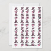 Ballerina Birthday Einladung #4 (Rückseite)