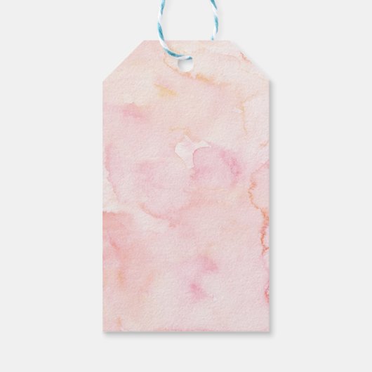 Ballerina Birthday Gift Tag Geschenkanhänger (Rückseite)