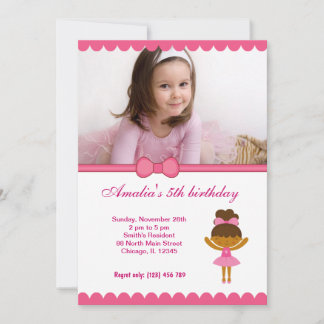 Ballerina Birthday Girl Einladung