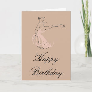 Ballerina Birthday Karte