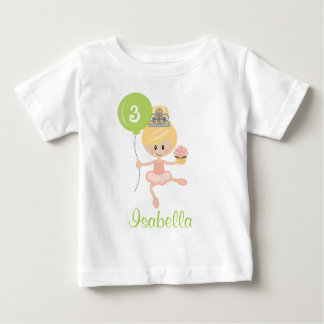 Ballerina Birthday Kleinkind T - Shirt Blonde