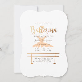 Ballerina Birthday Party Einladung