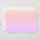 Ballerina Birthday polka dot Einladung (Rückseite)