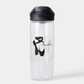 Ballerina Black Pointe Custom Trinkflasche (Rückseite)