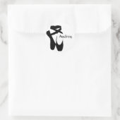 Ballerina Black Pointe Shoes Custom Sticker (Tasche)