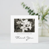 Ballerina Blossoms Vintag Dankeschön Karte (Stehend Vorderseite)