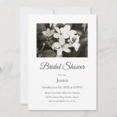 Ballerina Blossoms Vintag Einladung (Vorderseite)