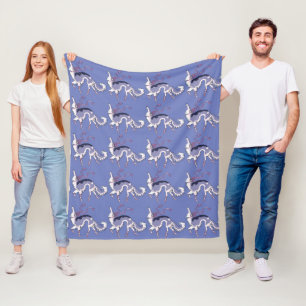 Ballerina Borzoi Fleece-Decke Fleecedecke