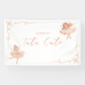 Ballerina Bow Birthday Banner (Horizontal)