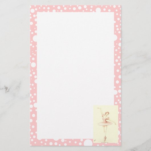 Ballerina Briefpapier (Vorderseite)
