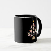 Ballerina Bunny Christmas Tree Tasse (VorderseiteRechts)