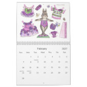 Ballerina Bunny Paper Doll Kalender (Feb 2027)