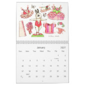 Ballerina Bunny Paper Doll Kalender (Jan 2027)