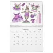 Ballerina Bunny Paper Doll Kalender (Feb 2026)