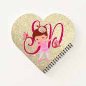 Ballerina Butterfly Freunde Tutu Ballet Girl Notizblock (Rückseite)