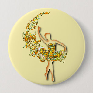 Ballerina Button Ballett Tänzerin Girl