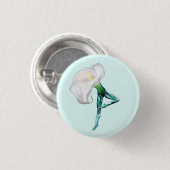 Ballerina Calla Lily Ballet Dancer Button (Vorne & Hinten)
