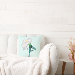 Ballerina Calla Lily Ballet Dancer Throw Kissen