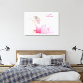 Ballerina Canvas Print Leinwanddruck (Insitu (Schlafzimmer))