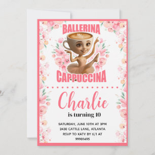 Ballerina Cappuccina Einladung zum Geburtstag