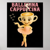 Ballerina Cappuccina Italienisch Brainrot Meme Kid Poster (Vorne)