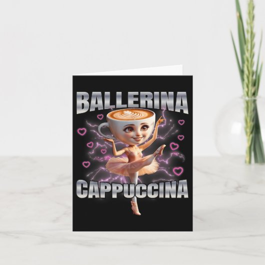 Ballerina Cappuccino Karte (Vorderseite)