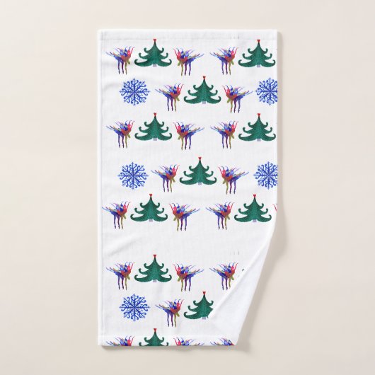 Ballerina Christmas Badhandtuch Set (Handtuch)