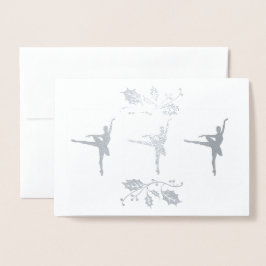 Ballerina Christmas Folienkarte