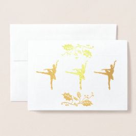 Ballerina Christmas Folienkarte