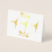 Ballerina Christmas Folienkarte (Vorderseite)