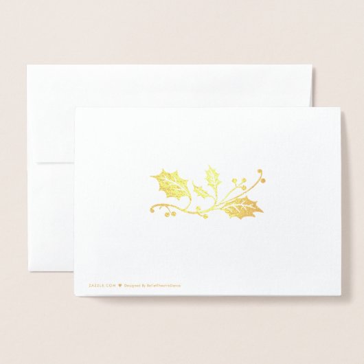 Ballerina Christmas Folienkarte (Rückseite mit Umschlag)