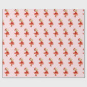 Ballerina Christmas Gift Wrap Paper for kids Geschenkpapier (Flach)