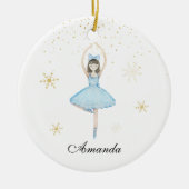 Ballerina Christmas Keramik Ornament (Vorne)