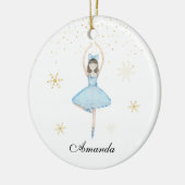 Ballerina Christmas Keramik Ornament (Links)