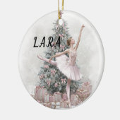 Ballerina Christmas Ornament – Add Your Name (Links)