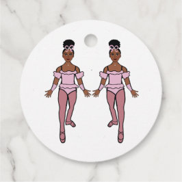 Ballerina Circle Favor Tags #1 Geschenkanhänger