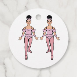 Ballerina Circle Favor Tags #2 Geschenkanhänger