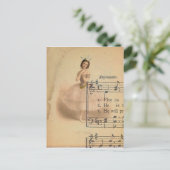 Ballerina Collage Postkarte (Stehend Vorderseite)