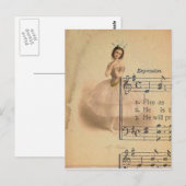 Ballerina Collage Postkarte (Vorne/Hinten)