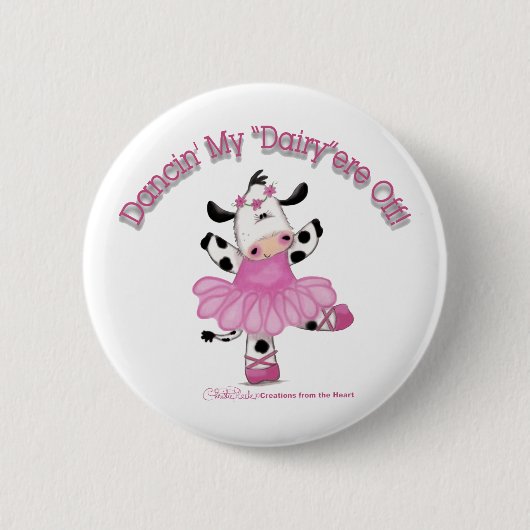 Ballerina Cow Button (Vorderseite)