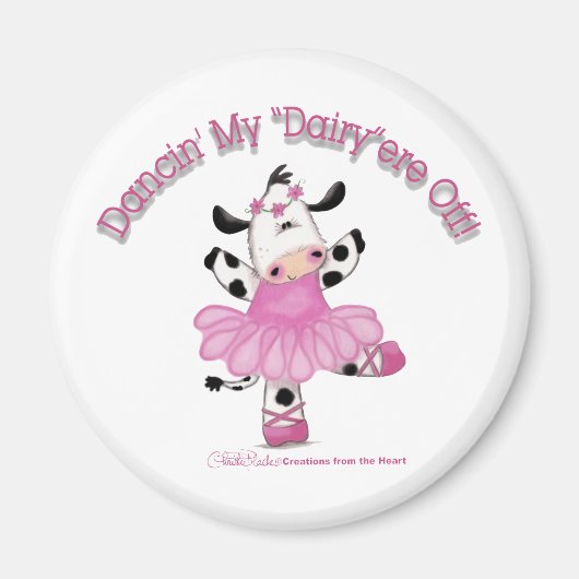 Ballerina Cow Magnet (Vorne)