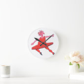 Ballerina Cow Runde Wanduhr (Zuhause)