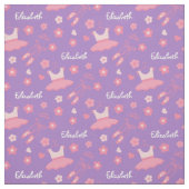 Ballerina Custom Fabric Lila Pink Stoff (Muster)