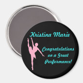 Ballerina Custom Magnet (Vorderseite/Rückseite)