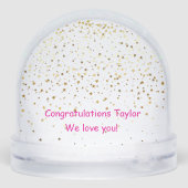 BALLERINA DACKEL SNOW GLOBE SCHNEEKUGELN (Rückseite)