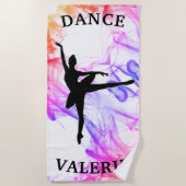 Ballerina Dance Beach Handtuch (Vorderseite)