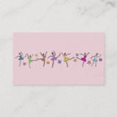 Ballerina Dance Business Cards Visitenkarte (Rückseite)