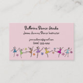 Ballerina Dance Business Cards Visitenkarte (Vorderseite)