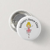 Ballerina Dance Class Button (Vorne & Hinten)