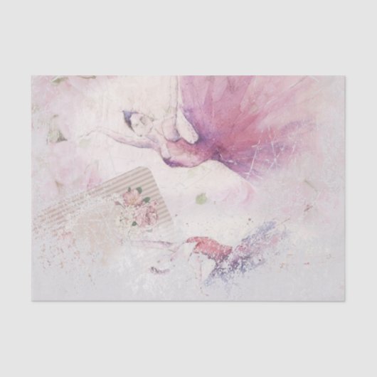 Ballerina Dance Duo Entfärbung Seidenpapier (Vorderseite)